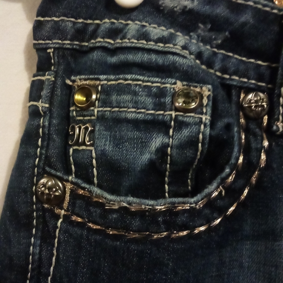 Miss Me Signature Rise Straight Leg Y2K Jeans - Picture 8 of 12